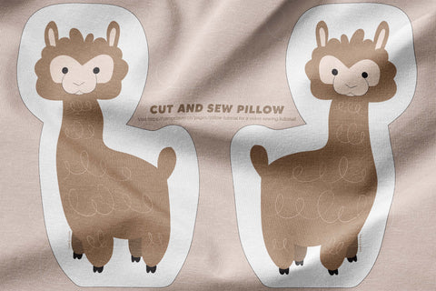 alpaca cut and sew pillow