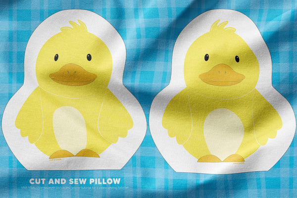 diy duck cut and sew pillow