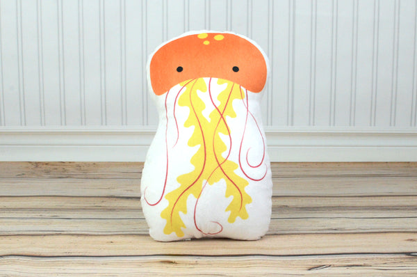 diy jellyfish cut and sew pillow